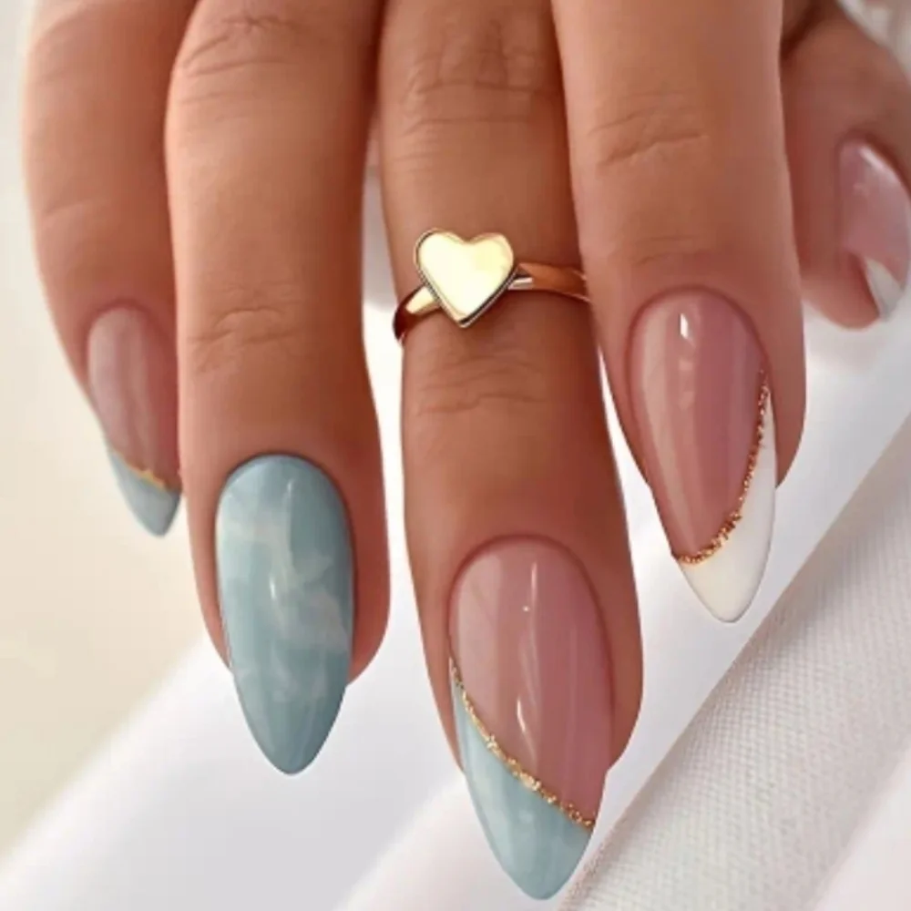 24 Pieces Fake Press On Nails